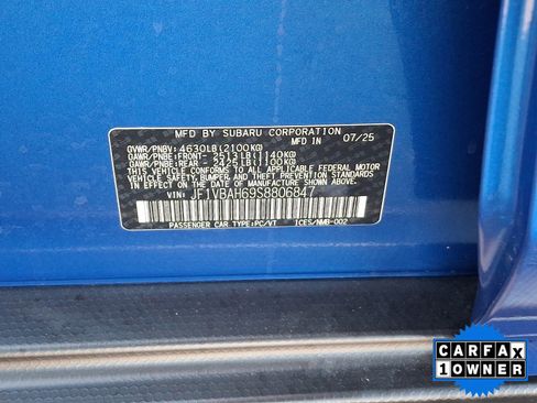 Certified 2025 Subaru WRX Premium image 48