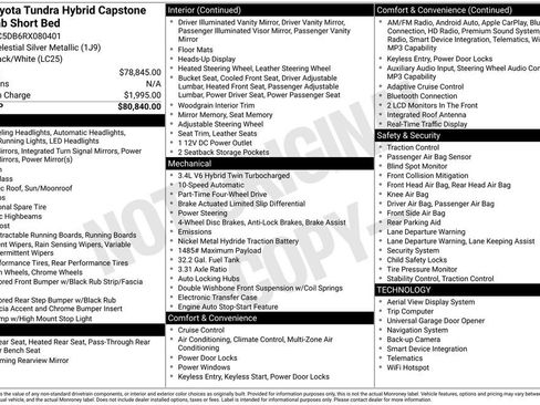 Used 2024 Toyota Tundra Capstone AWD/4WD image 8