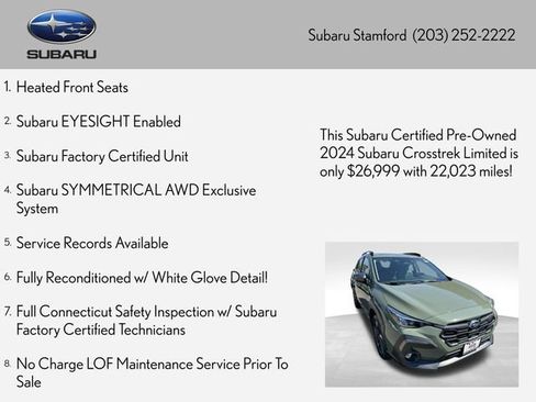 Certified 2024 Subaru Crosstrek 2.5i Limited AWD/4WD image 2