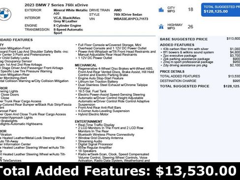 Used 2023 BMW 760i xDrive 760i xDrive w/ Executive Package image 3