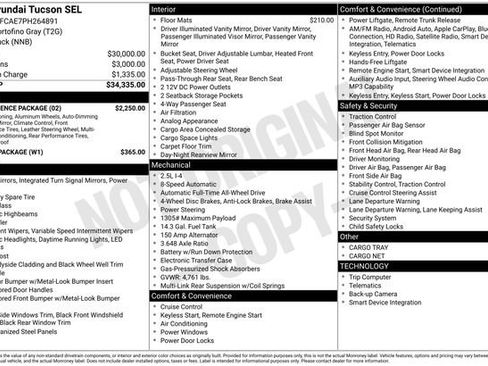 Used 2023 Hyundai Tucson SEL w/ Convenience Package AWD/4WD image 12