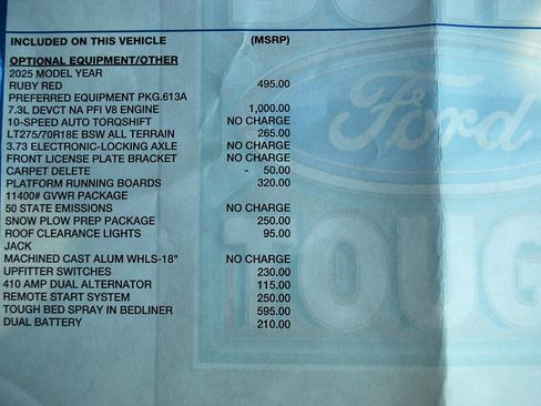 Used 2025 Ford F350 XLT w/ Snow Plow Prep Package AWD/4WD image 13
