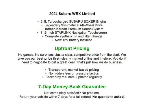 Used 2024 Subaru WRX Limited AWD/4WD image 2
