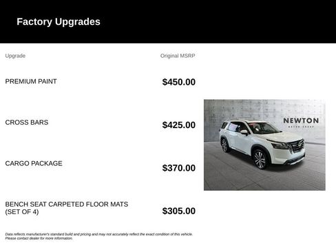 Used 2025 Nissan Pathfinder Platinum w/ Cargo Package FWD image 6
