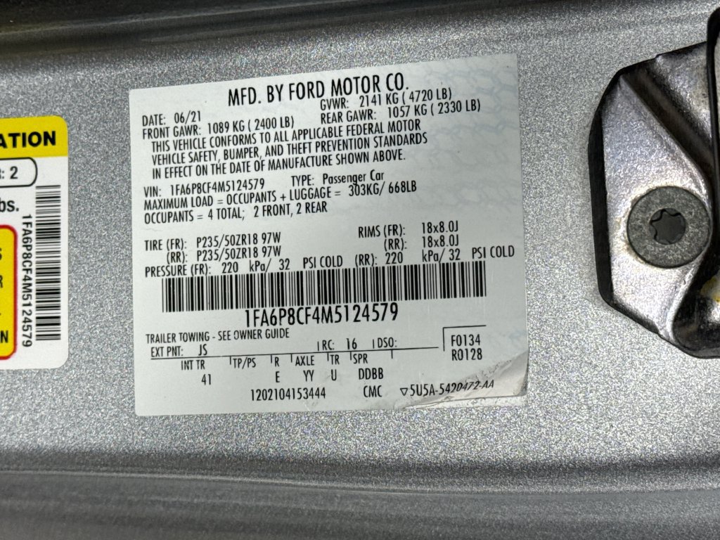 Certified 2021 Ford Mustang GT Premium RWD image 47