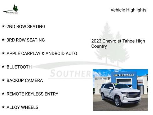 Used 2023 Chevrolet Tahoe High Country w/ Advanced Technology Package AWD/4WD image 17