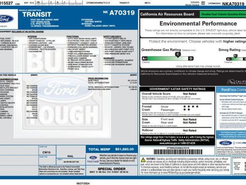 Used 2022 Ford Transit 350 148 High Roof AWD image 3