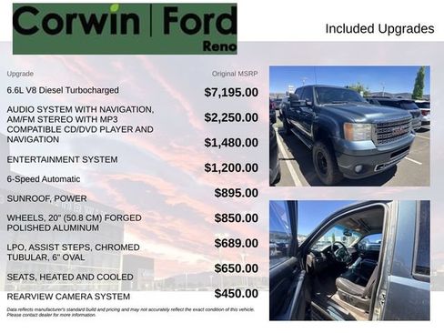 Used 2011 GMC Sierra 2500 Denali w/ Suspension Package, Off-Road AWD/4WD image 8