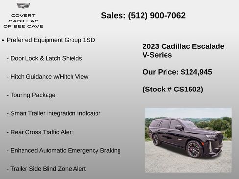 Used 2023 Cadillac Escalade V w/ Heavy-Duty Trailer Package AWD/4WD image 18