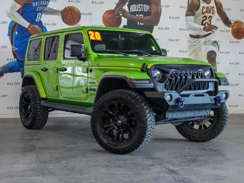 Used 2020 Jeep Wrangler Unlimited Sahara w/ Uconnect 4C Nav & Sound Group AWD/4WD image 2