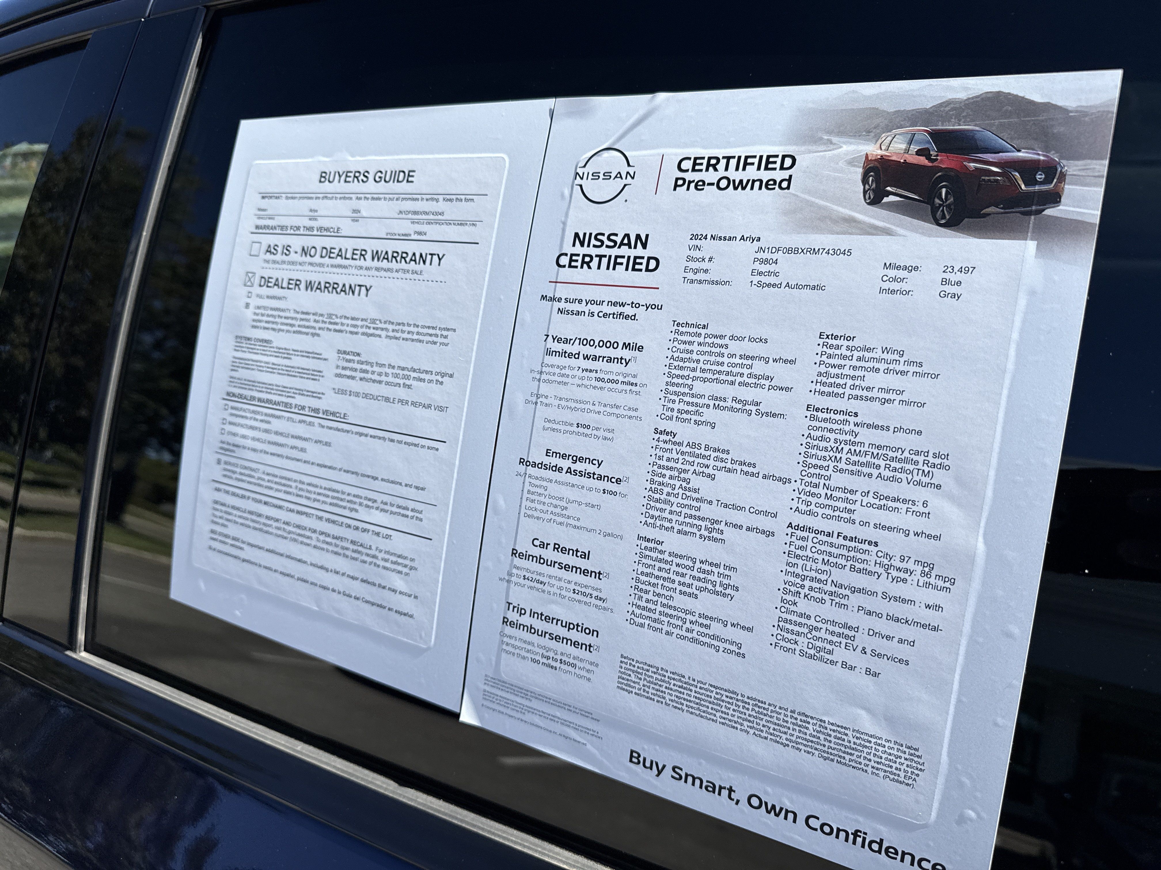 Certified 2024 Nissan Ariya AWD image 9