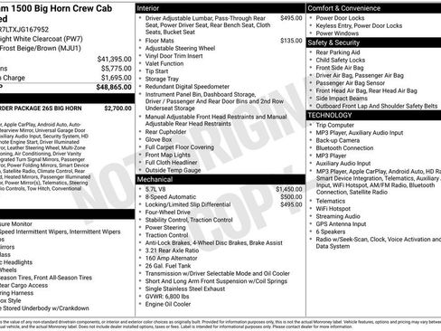 Used 2018 RAM 1500 Big Horn AWD/4WD image 5
