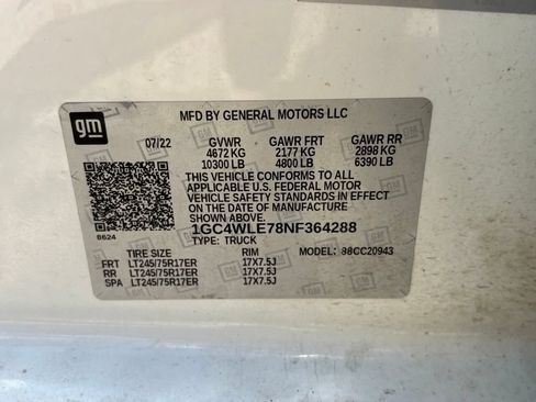 Used 2022 Chevrolet Silverado 2500 W/T w/ WT Convenience Package RWD image 12