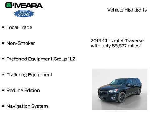 Used 2019 Chevrolet Traverse Premier w/ Redline Edition AWD/4WD image 7