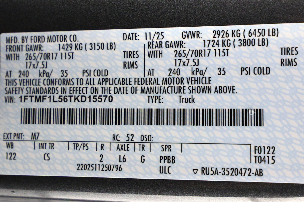 Used 2026 Ford F150 XL w/ Equipment Group 103A High AWD/4WD image 51