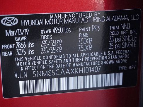 Used 2019 Hyundai Santa Fe Ultimate w/ Cargo Package image 71