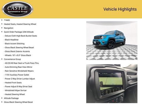 Used 2022 Jeep Renegade Altitude w/ Convenience Group image 4