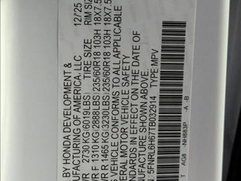 New 2026 Honda Odyssey EX-L image 17