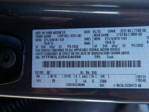 New 2025 Ford F150 XLT w/ Equipment Group 302A MID AWD/4WD image 27