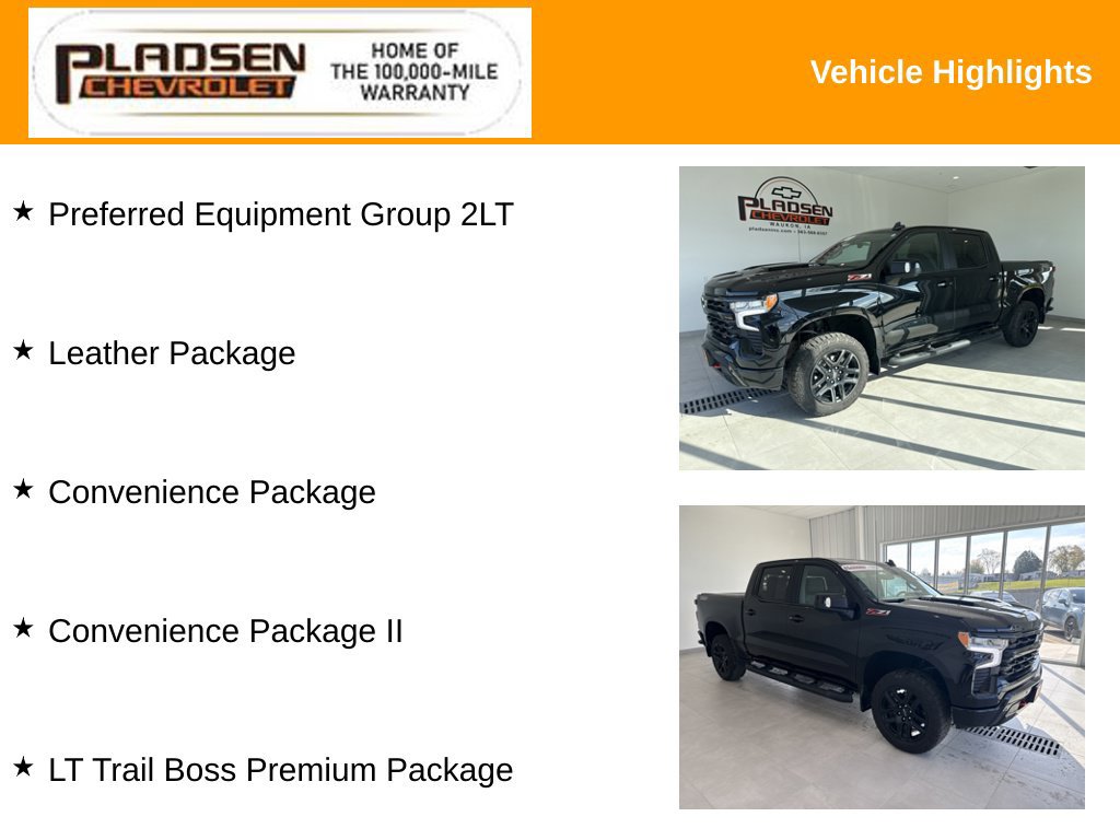Used 2024 Chevrolet Silverado 1500 LT Trail Boss w/ LT Trail Boss Premium Package AWD/4WD image 7