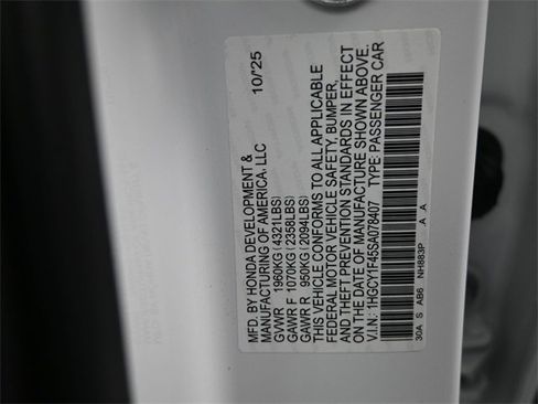 New 2025 Honda Accord SE image 10