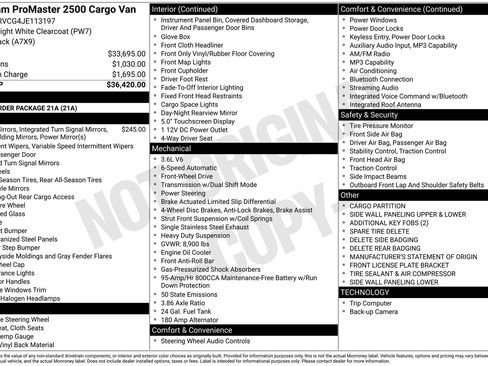 Used 2018 RAM ProMaster 2500 FWD image 2