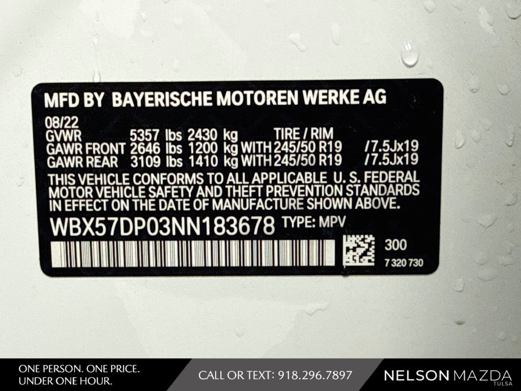 Used 2022 BMW X3 xDrive30i w/ Premium Package 2 (ZPA) AWD/4WD image 57