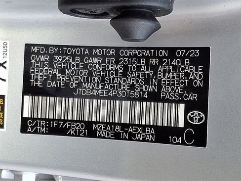 Used 2023 Toyota Corolla LE w/ Carpet Mat Package (TMS) image 26