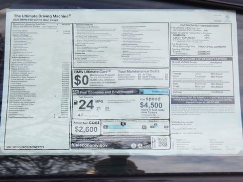 Used 2026 BMW 840i xDrive AWD/4WD image 2