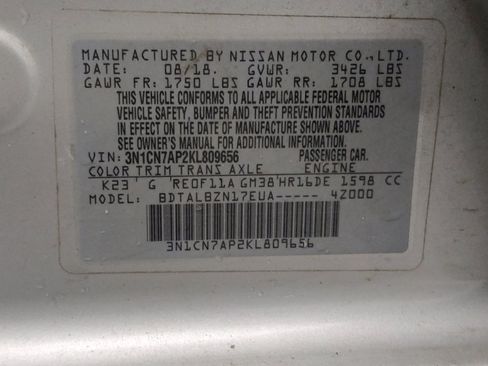 Used 2019 Nissan Versa SV FWD image 33