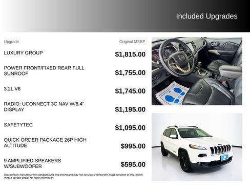 Used 2017 Jeep Cherokee High Altitude w/ Luxury Group AWD/4WD image 5