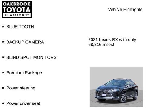 Used 2021 Lexus RX 350 AWD w/ Premium Package image 5