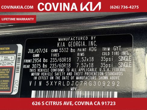 Certified 2024 Kia Sorento S w/ Panoramic Sunroof Package image 30