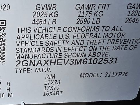 Certified 2021 Chevrolet Equinox LS image 34
