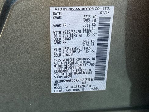 Used 2018 Nissan Pathfinder SL w/ Midnight Edition Package AWD/4WD image 57