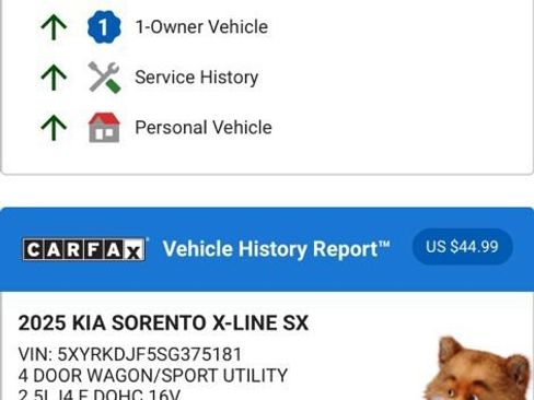 Used 2025 Kia Sorento SX Prestige w/ Olive Brown Leather Package image 3