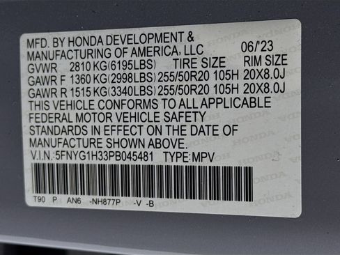 Certified 2023 Honda Pilot Sport image 31