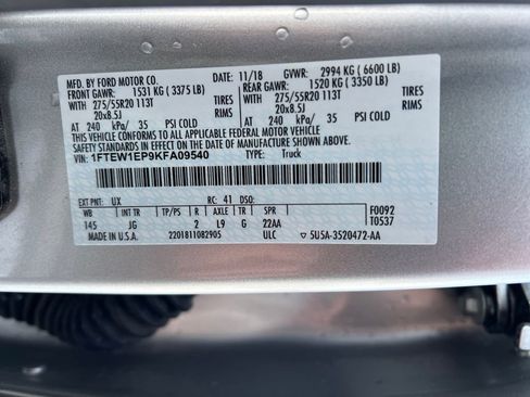 Used 2019 Ford F150 XL w/ Equipment Group 101A Mid image 30