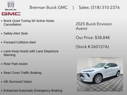 Certified 2025 Buick Envision Avenir AWD/4WD image 6