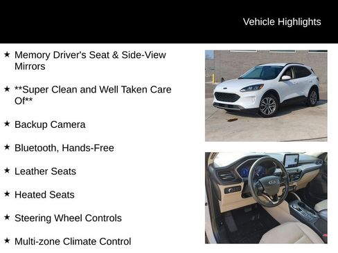Used 2021 Ford Escape SEL w/ Technology Package image 11