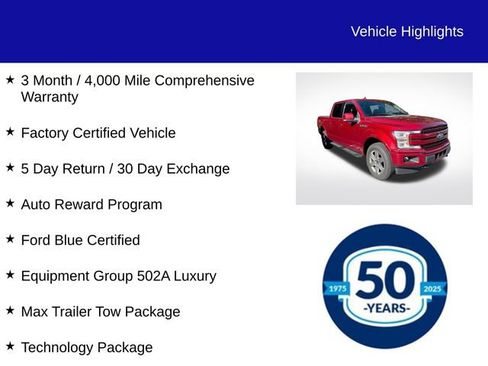 Used 2018 Ford F150 Lariat w/ Equipment Group 502A Luxury AWD/4WD image 5