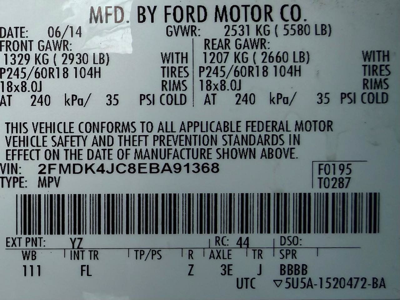 Used 2014 Ford Edge SEL AWD/4WD image 28