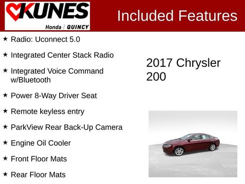 Used 2017 Chrysler 200 LX w/ Touring Convenience Group FWD image 3