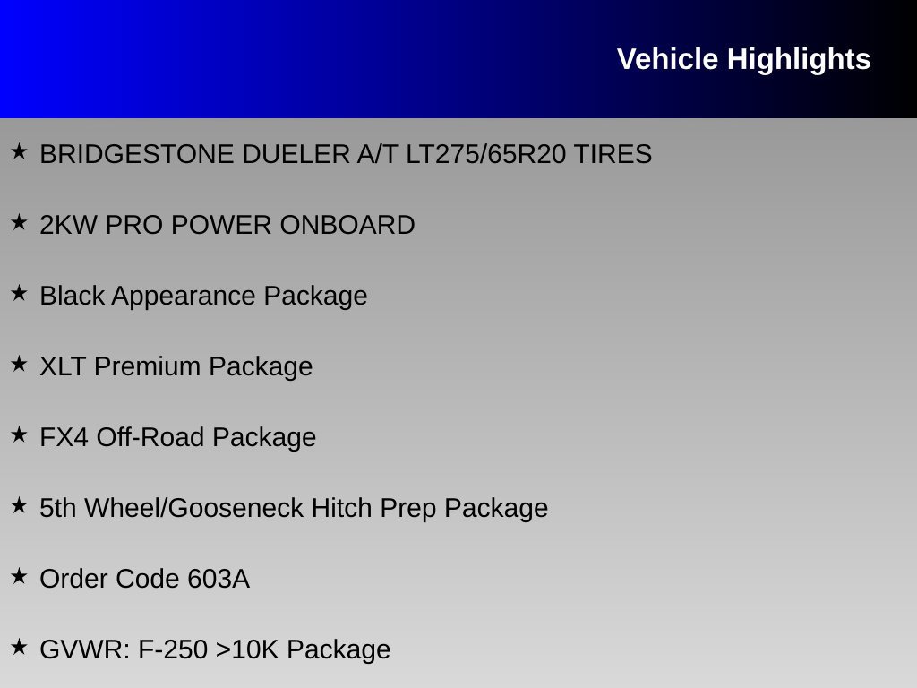 Used 2025 Ford F250 XLT w/ Black Appearance Package AWD/4WD image 16