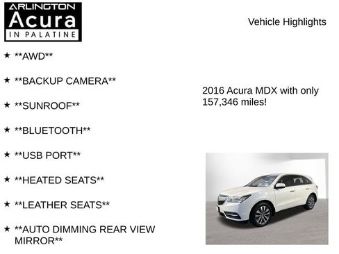 Used 2016 Acura MDX SH-AWD w/ Technology Package image 7