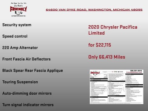 Used 2020 Chrysler Pacifica Limited FWD image 8