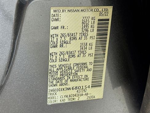 Used 2022 Nissan Frontier SV w/ Technology Package image 12