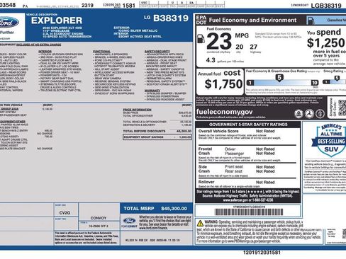 Used 2020 Ford Explorer XLT w/ Equipment Group 202A AWD/4WD image 10