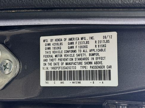 Used 2012 Honda Accord LX image 12