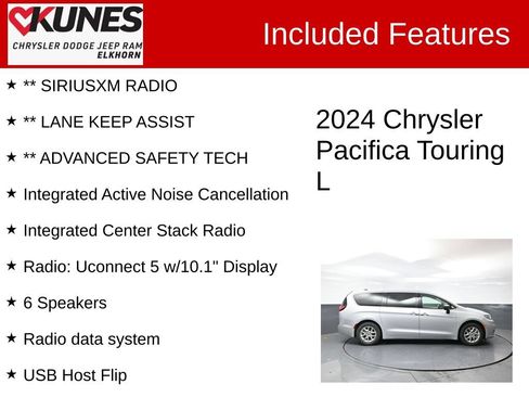 Used 2024 Chrysler Pacifica Touring-L FWD image 4